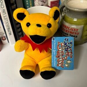 Vintage Grateful Dead Beanie Bear 'Jack Straw' 1st Edition 1997 8" Plush